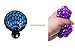 Nextnol 4Pcs Mesh Squishy Ball Rubber Stress Relief Squeezing Soft Rubber Vent Grape Ball Hand Wrist Toy Vent Toy(Red, Orange, Blue Green)