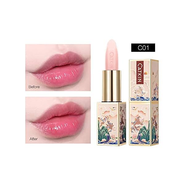CATKIN-Lip-Balms-Chapstick-Natural-Moisturising-Lip-Balm-with-Vitamin-E-Hydrating-Lip-Care-with-Plant-Derived-Squalane-for-12h-Moisture-Care-Temperature-Color-Change-Lip-Balm-C01 CATKIN Moonlight Lip Balms for Lip Skin Care and Lip Treatment, 100% Natural with Vitamin E for 6h Moisture Care Color…