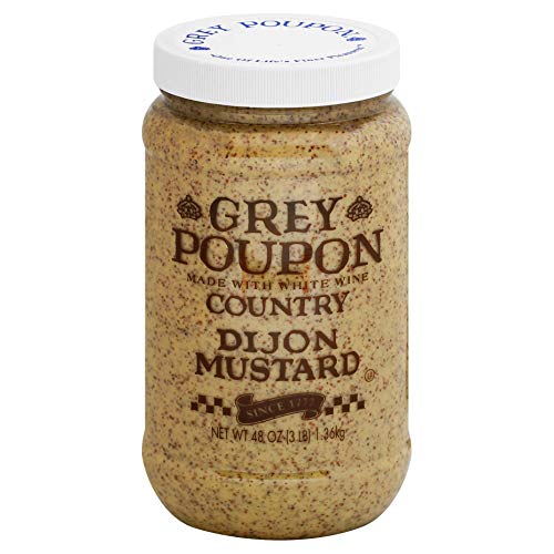 Grey Poupon Country Dijon Mustard (48oz Jars, Pack of 6)