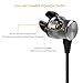 SENZER H3 Wired Earbuds in Ear Headphones Dual-air Chamber Sweatproof with Microphone for Workout Sports Jogging