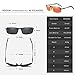 MOORAY Polarized Sunglasses for Men, UV Protection Sports Sunglasses,Outdoor Eyewear, Metal Frame Sunglasses(Red)