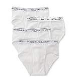 Polo Ralph Lauren Classic Low Rise Brief 4-Pack, L, White