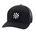 HAKA PNW Hat – Pacific Northwest Trucker Mesh Snapback Baseball Cap (Black)