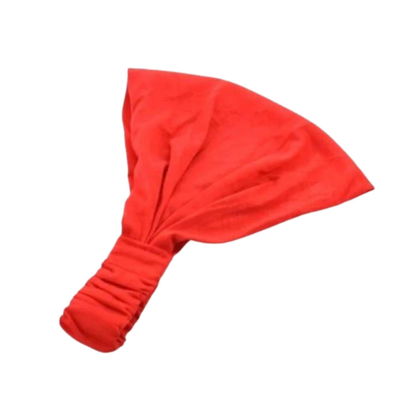 Topkids Accessories Adjustable Headbands for Women's Hair and Girls, Women's Fashion Headbands, Stretchy Headbands for Women, Wide Headband, Cotton Headbands for Women, Fabric Headband (Red)