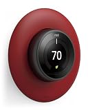 elago Wall Plate Cover Designed for Google Nest thermostat Wall Plate (Matte Red) - Compatible with Nest Learning Thermostat 1st/2nd/3rd Generation, Matt Finish [US Patent Registered]