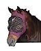 Roma Stretch Eye Saver Fly Mask with Ears Horse Fly Mask Purple/Black Full