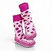 Mocc Ons Baby Slipper Socks 6-12m Pink Spots