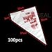Enjoydeal 100pcs Fashion Disposable Pastry Bag Icing Piping Cake Pastry Cupcake Decorating Bags (Medium)