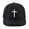 Bexxwell-Baseball-Cap-schwarz-mit-Kreuz-Stickerei-optimale-Passform-Kappe-Black-Baseballcap-Cross-BasecapUnisex