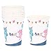 65 Pcs Dinosaur Disposable Tableware Set with Banner, Cups, Plates, Napkins - Cutlery Set Serves 16 for Girls Boys, Baby Showers Birthday Party Favors Decorations Supplies