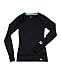Under Armour Women's UA Base 2.0 Crew Black/Cortez T-Shirt LG (US 12-14)