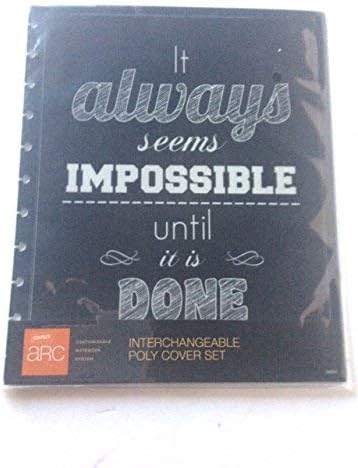 Staples Arc System Poly Covers, Assorted Quotes, 9-3/8 Inch x 11-1/4 Inch