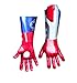 Disguise Marvel Iron Man 3 Iron Patriot Deluxe Adult Gloves Costume Accessory, Blue/Red, One Size Adult