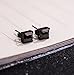 ORAZIO Black Silver Earrings for Men,Stainless Steel Cubic Zirconia Earrings 20G Mens Earrings Hypoallergenic CZ Earrings Studs Trendy Square Earring Studs Set 4-8MM,CZ 8MM