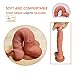 Liquid Silicone Realistic Dildo with Strong Suction Cup, Ultra-Soft Dildo for Beginners Vaginal G-spot Anal Play Adult Sex Toy for Masturbation 7