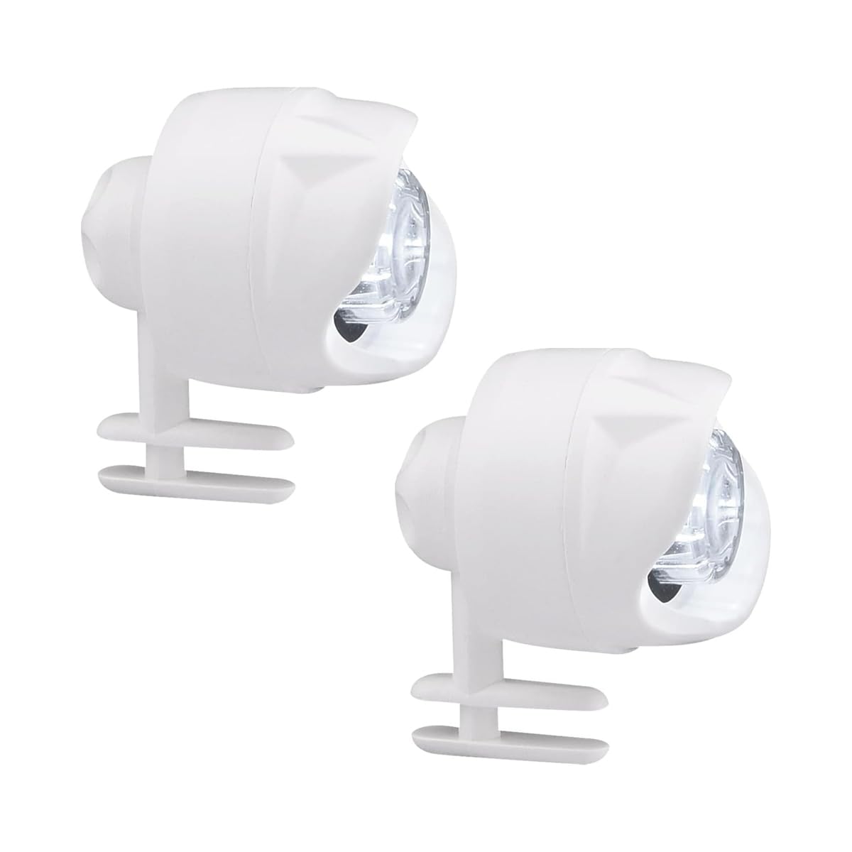 Tiardey Croc Lights, 2Pcs Rechargeable LED Shoe Accessories with IPX5 Waterproof, Used for Walking, Cycling, Running at Night, Croc Headlights in White