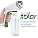 The Laundry POD LPHS300WH The Clothes Steamer Wrinkle Release + Portable Sterilizer for TravelGarmentsLinenDrapery + Cleaning with Quick Heat & Included Fabric Brush Compatible with 12oz Bottle