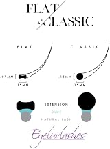 Eyeluvlashes B Curl Silk Ellipse Flat Lash Extensions 0.20x12mm Individual Trays view 2
