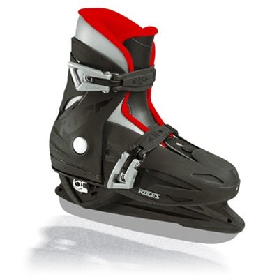 Roces 450518 Kids Model MCK II H Ice Skate, US 9-12jr, Black/Red