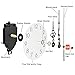 Blisstime Pendulum Clock Movement Mechanism Replacement, DIY Clock Motor Kits with Hands - 1/2 Inch Maximum Dial Thickness, 9/10 Inch Total Shaft Length