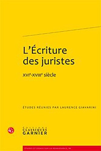 L' écriture des juristes