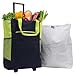 Pacific Gear Women's Rolling Shopper Tote w/PVC-Free Removable Leak Proof Liner