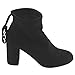 Beston FC76 Women's Ankle Tie Up Block Heel Ankle Booties One Size Small
