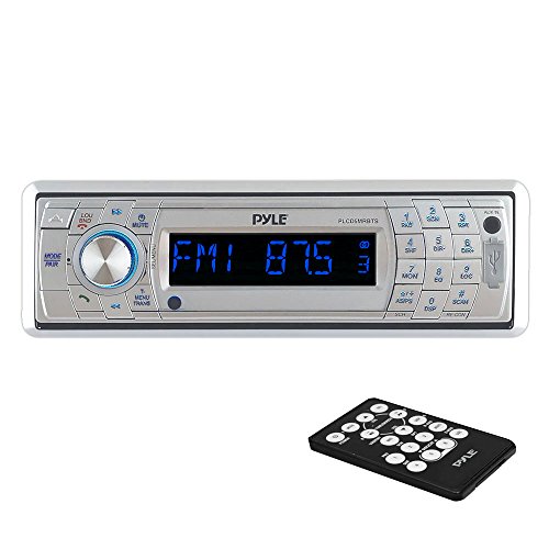 Pyle PLCD5MRBTS AM/FM Marine In-Dash Fold Down Detachable Face Radio with CD/MP3/USB/SD/AUX Input and Bluetooth Wireless Technology