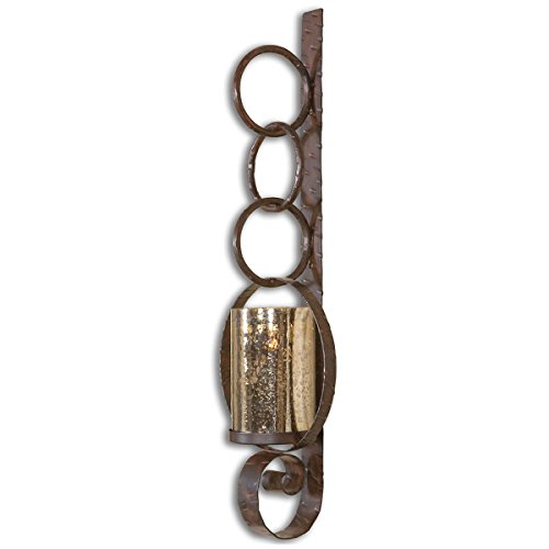 Uttermost 19850 Falconara Metal Wall Sconce, Brown