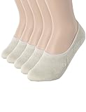 OSABASA Womens Casual No-Show 1, 3Pairs, 5Pairs Socks of Hidden Flat Boat Line BEIGE (SET5KWMS058)