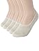 OSABASA Womens Casual No-Show 1, 3Pairs, 5Pairs Socks of Hidden Flat Boat Line BEIGE (SET5KWMS058)