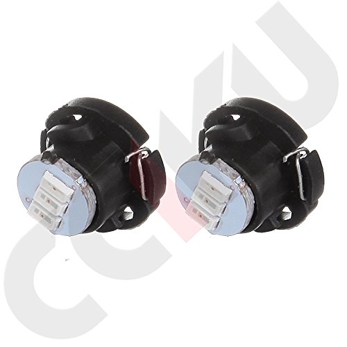 image for CCIYU 10 Pack Red T5/T4.7 Neo Wedge 3 SMD A/C Climate Control LED Ligh