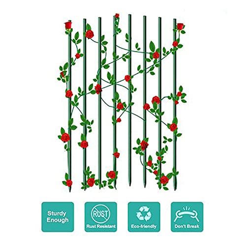 Plant Support Garden Stakes 30 Pcs Bamboo Sticks Sturdy Floral Plant Support Wooden Sign Posting Stick Green