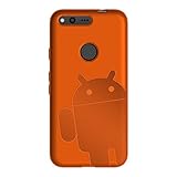 Cruzerlite Google Pixel XL Case, Androidified A2 (TPU and Carbon) case for Google Pixel XL - Retail Packaging - Orange