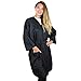 Hair Salon Smock with Pocket - Black Client Wrap Gown - Cutting Robe - Client Gown Salon - Salon Client Gown Robes - Stylist Gown - Spa Gown - Haircut Gown