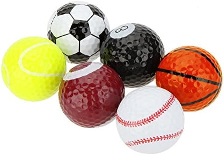 Funny Novelty Practice Golf Balls 6Pack for Kids Men Woman, Christmas Birthday Gift Funny Novelty Practice Golf Balls 6Pack for Kids Men Woman, Christmas Birthday Gift