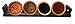 Raw Garden 4 Pack Hawaiian Black, Pink, Green, & Himalayan Pink Salt (4 Pack 8 oz)