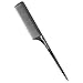 Diane Thick Rat Tail Comb Pack, Black, 12 Count