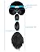 Cute Aladdin Magic Lamp Princess Jasmine Costume Little Girls Wig for Birthday Halloween Party Dress Up