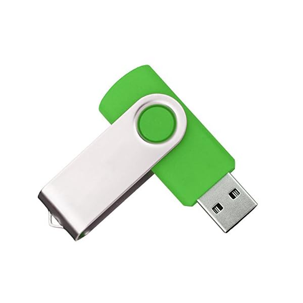 50 Faltbare Daumen Aufbewahrungsbox Swivel USB 2.0 Flash Drive Memory Stick U Disk Geschenk grün 16 GB – Bild 3