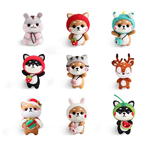Needle Felting Tool MIUSIE 102Pcs Wool Felting Supplies with 90Pcs Needles,30Pcs Needles Per Size,3Pcs Needle Felting Pens and 6Pcs Cowhide Finger Cots for DIY Felting Wool Projects