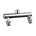 KES ALL BRASS Shower Head Double Outlet Manifold with Shut Off Valves for Dual Sprayer Showering System, Chrome, PJ15+K1140B