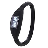 zjskin Fashionable Sports Digital Silicone Rubber Jelly Anion Bracelet Wrist Watch Unisex