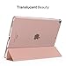 MoKo Case for New iPad Pro 12.9 2017 - Slim Lightweight Smart-shell Stand Cover with Translucent Frosted Back Protector for Apple New iPad Pro 12.9 Inch 2017 Tablet, Rose GOLD (with Auto Wake / Sleep)