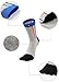 Men's Cotton 5 Finger Toe Socks Athletic Wicking Grip Crew Quarter Colored 8 Pack Size 9-12