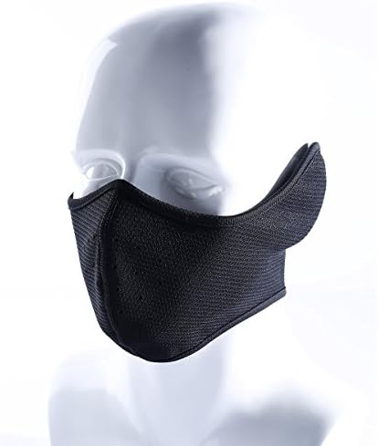 Half Face Mask, Special Design of Soft Polar Fleece Inside & Quick Dry Mesh Cloth Outside with Holes - SR Sports Comfortable Balaclava for Skiing Running Hiking Climbing Outdoor Sports Unisex