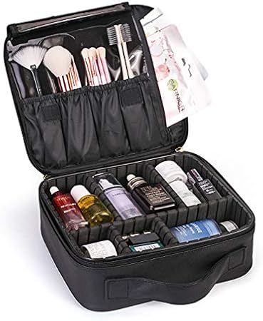 Amazon 大容量多機能メイクボックス 大容量 多機能 仕切り コスメボックス メイクポーチ コスメポーチ 化粧ボックス 化粧ポーチ コスメケース 持ち運び 使いやすい 手提げ おしゃれ プロ仕様 送料無料 コスメ収納 メイク収納 バニティ ブラック One Ovovo オーヴォ