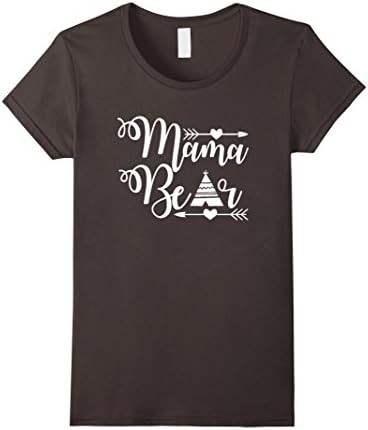 Women's Women's Mama Bear T-Shirts Ladies Present Mothers Day New Mo Large Asphalt