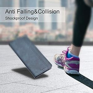 GOGME Leather Folio Cover per Oppo A53s / Oppo A53 Cover, PU + TPU Leather Wallet Case, Premium Filp Cover Custodia in… - immagine 8