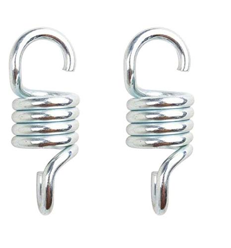 DollaTek 2 Pack Hammock Spring 660lb Capacity Heavy Duty Spring Hardened Galvanized Steel Extension Spring Coil for Hanging Hammock Chairs and Porch Swings